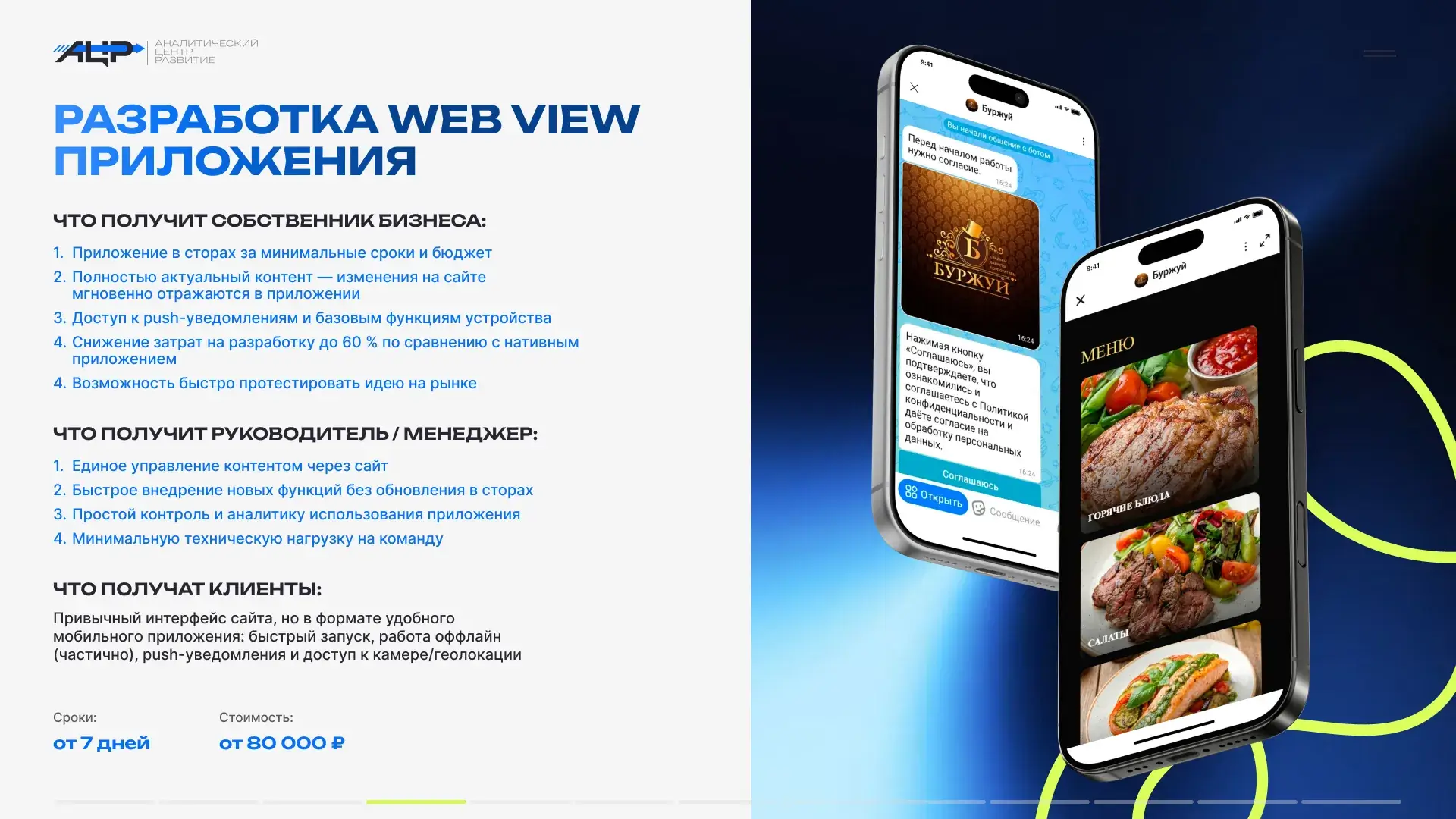 Разработка WEB VIEW ПРИЛОЖЕНИЯ